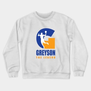 Greyson Custom Player Basketball Your Name The Legend Crewneck Sweatshirt